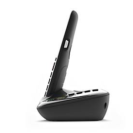 Schnurloses Telefon Gigaset E720A, analog &amp;amp; Bluetooth, Anrufbeantworter, Telefonbuch, 2,2″ Farbdisplay, Reichweite bis 50/300 m, Sprechzeit bis 14 h, schwarz