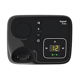Schnurloses Telefon Gigaset E720A, analog Bluetooth, Anrufbeantworter Telefonbuch, 2,2' Farbdisplay, Reichweite bis 50/300 m, Sprechzeit bis 14 h schwarz