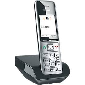 Schnurlostelefon Gigaset 500 Comfort, 2,2' TFT-Farbdisplay, Freisprechfunktion, Hörgerätekompatibel, schwarz