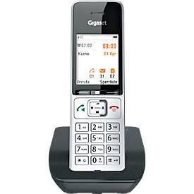 Schnurlostelefon Gigaset 500 Comfort, 2,2' TFT-Farbdisplay, Freisprechfunktion, Hörgerätekompatibel, schwarz