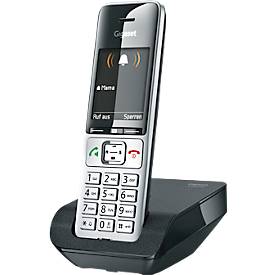 Schnurlostelefon Gigaset 500 Comfort, 2,2' TFT-Farbdisplay, Freisprechfunktion, Hörgerätekompatibel, schwarz