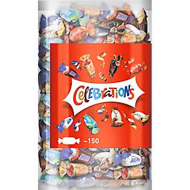 Schokolade Celebrations, Mars®/Snickers®/Bounty®/Milkyway®/Twix®/Dove®/Dove® Caramel/Maltesers® Teasers, 1,435 kg