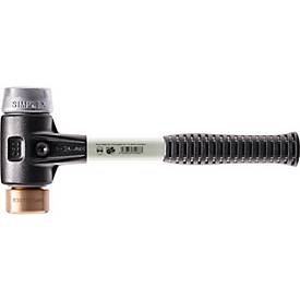 Schonhammer SIMPLEX L.330mm Kopf-Ø 40mm hart Fiberglas Stahlguss