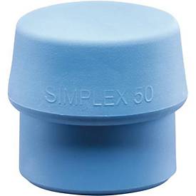 Schonhammerkopf SIMPLEX Kopf-Ø 50mm TPE-soft blau weich HALDER