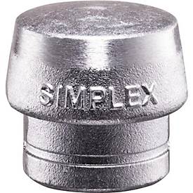 Schonhammerkopf SIMPLEX Kopf-Ø 80mm Weichmetall silber hart HALDER
