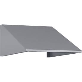 Schrägdachaufsatz für C+P Schließfachschrank Resisto, Neigung von 26°, B 396 x T 640 x H 230 mm, Stahl, weißaluminium RAL 9006