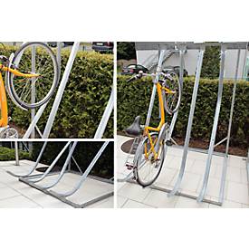 Schräghochparker WSM, 1-seitig, für Reifen bis B 60 mm, B 1400 x T 1470 x H 2010 mm, Stahl verzinkt, 4 Einhängeplätze