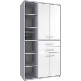 Schrank-Kombination Player, 6 Regalfächer, 2 Schubladen, B 1173 mm