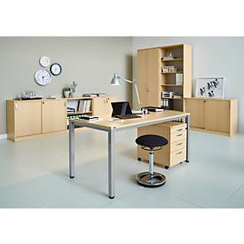 Schrank NEVADA, B 800 x T 445 x H 2225 mm, Ahorn