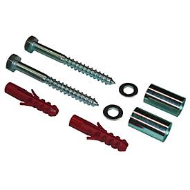 Schrauben-Set für Wandmontage von Aschenbechern, mit Zubehör, 10 x 100 mm