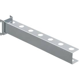 Schraubendreherhalter WFI, für Lochplatten mit Lochgröße 9 x 9 mm & Lochabstand 38 mm, für bis zu 7 Schraubendreher, L 220 mm, Stahl