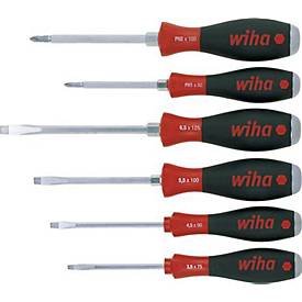 Schraubendrehersatz 530 HK6 6-tlg.Schlitz/PH Mehrkomponentengriffen