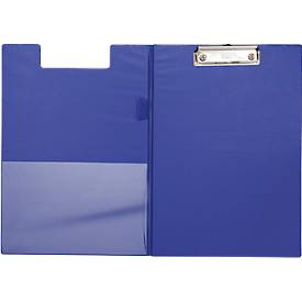 Schreibmappe Maul MAULpoly, A4, Innentasche, Stifteschlaufe, Klemmweite 8 mm, aufhängbar, L 320 x B 228 x H 13 mm, Karton/Polypropylen, recycelbar, blau