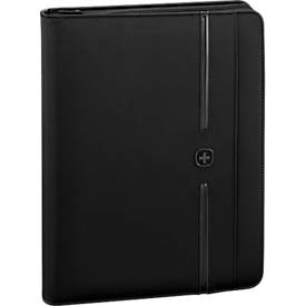 Schreibmappe Wenger Affiliate, abnehmbarer Ringorder, Tabletfach, austauschbares Notizbuch A4, L 50 x B 260 x H 350 mm, Nylon, grau