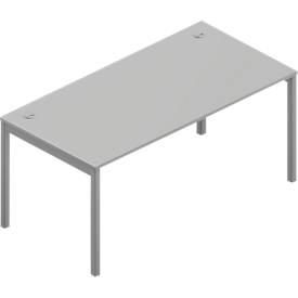 Schreibtisch ARLON-OFFICE, B 1600 x T 800 x H 730 mm, lichtgrau