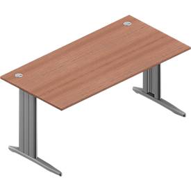 Schreibtisch ARLON-OFFICE, B 1600 x T 800 x H 730 mm, Nuss-Canaletto