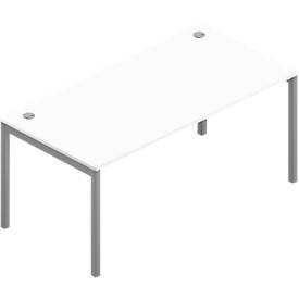 Schreibtisch ARLON-OFFICE, B 1600 x T 800 x H 730 mm, weiß