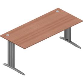 Schreibtisch ARLON-OFFICE, B 1800 x T 800 x H 730 mm, Nuss-Canaletto