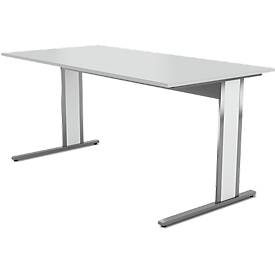 Schreibtisch AXXETO, C-Fuß, Rechteck, B 1600/1800 x T 800 x H 750 mm