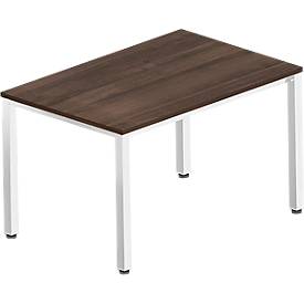 Schreibtisch BEXXSTAR, Quadratrohrfuß, wahlweise B 800 bis 2000 mm