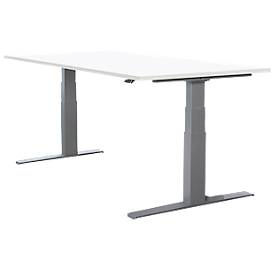 Schreibtisch LOGIN, elektrisch höhenverstellbar, T-Fuß-Gestell