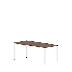 Schreibtisch NEVADA, 4-Fuß, Rechteck, Breite wahlweise 1200 – 1800 mm