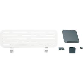 Schreibtisch-Organizer LEITZ Ergo Pegboard, für Ergo Schreibtische, 4-teilige Ausstattung, inkl. Klemmhalterung, B 420 x H 250 mm, MDF, schwarz-weiß