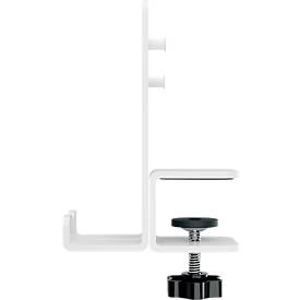Schreibtisch-Organizer LEITZ Ergo Pegboard, für Ergo Schreibtische, 4-teilige Ausstattung, inkl. Klemmhalterung, B 420 x H 250 mm, MDF, schwarz-weiß