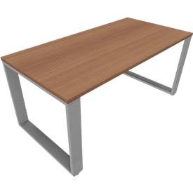 Schreibtisch QUANDOS BOX, Kufengestell, Rechteck, B 1600/2000 x T 800/900 x H 720 - 820 mm