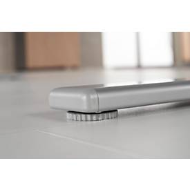 Schreibtisch Standard, elektrisch höhenverstellbar, Rechteck, C-Fuß, B 1800 x T 800 x H 725-1185 mm, weiß/anthrazit