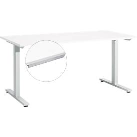 Schreibtisch Start Up, T-Fuß-Gestell, B 1600 x T 800 x H 735 mm, weiß + Schublade