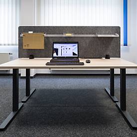 Schreibtischaufsatz Akustik to go 3000 silent.desk, solo, B 1800 x H 500 mm, Absorberklasse C