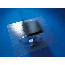 Schreibtischstuhl Unterlage ECO GRIP SOLID, für Teppichböden, Ankernoppen, rutschfest & schwer entflammbar, 1800 x 1200 mm, PC & PUR, transparent