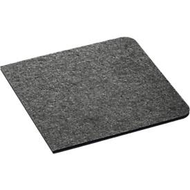 Schreibunterlage Durable Effect, mit Handyhalter, zusammenklappbar, B 700 x H 330 mm, PET-Filz, anthrazit