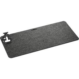 Schreibunterlage Durable Effect, mit Handyhalter, zusammenklappbar, B 700 x H 330 mm, PET-Filz, anthrazit