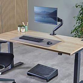 Schreibunterlage Fellowes Breyta™, Microban®-Schutz, rutschfest, B 800 x T 400 x H 25 mm, Post-Consumer Material/Kautschuk, grau