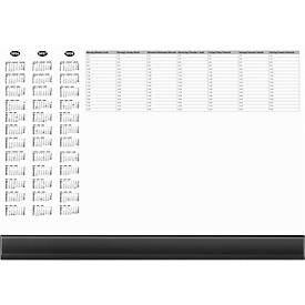 Schreibunterlage mit Kunststoffklappe, schwarz, 50 Bl.