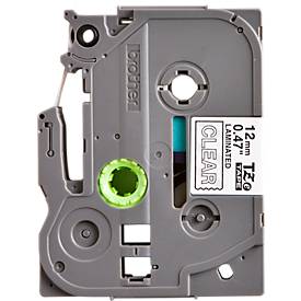 Schriftbandkassette Brother TZe-135, selbstklebend, L 8 m x B 12 mm, farblos/weiß