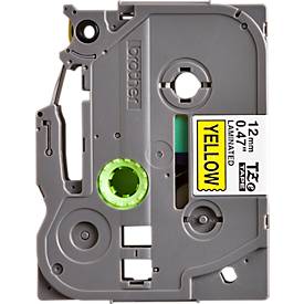 Schriftbandkassette Brother TZe-631, selbstklebend, L 8 m x B 12 mm, gelb/schwarz