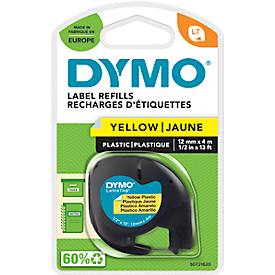 Schriftbandkassette für DYMO® Letra Tag, Kunststoff, 12 mm, gelb