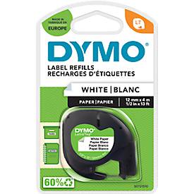 Schriftbandkassette für DYMO® Letra Tag, Papier, 12 mm, weiß