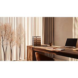 Schubladenbox Styro Styroval Pro Color Flow, für Formate bis C4, 5 geschlossene Schübe, 100 % Polystyrol-Regenerat, mocca/schwarz, Farbverlauf