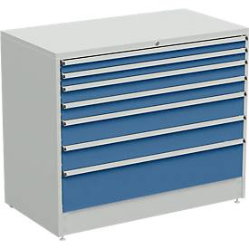 Schubladenschrank, 7 Schubladen, B 1330 x T 715 x H 1100 mm