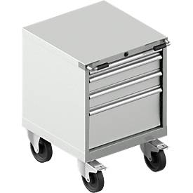 Schubladenschrank mit Rollen WSK 18-27, 4 Schübe, 75 kg oder 200 kg, B 411 x T 572 x H 770 mm, div. Farben