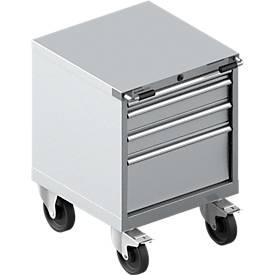 Schubladenschrank mit Rollen WSK 18-27, 4 Schübe, 75 kg oder 200 kg, B 411 x T 572 x H 770 mm, div. Farben