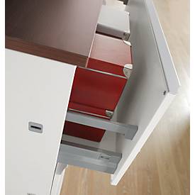 Schubladenschrank QUANDOS BOX, 1 Schub, B 800 x T 440 x H 374 mm, weiß