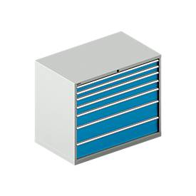 Schubladenschrank SCHÄFER 64-36, 7/10 Schübe, bis 75 oder 200 kg, B 1193 x T 725 x H 1000/1450 mm, div. Farb.