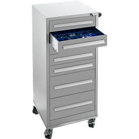 Schubladenschrank SFR 70, 7 Schübe, mit Rollen