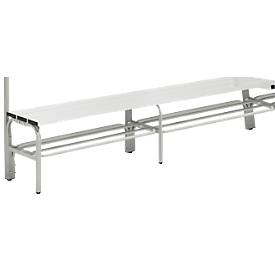 Schuhrost für Umkleidebank, Edelstahl, 2000 mm lang
