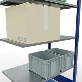 Schulte Lagertechnik  Aanbouwsysteem zonder schroeven - 2000x1000x600 mm, type 150 kg